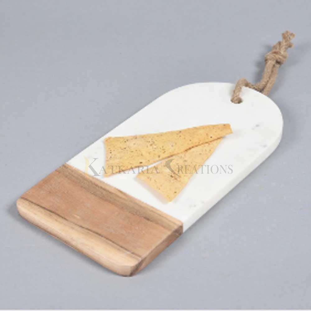 Marble & Wooden Plain Cheese Board 