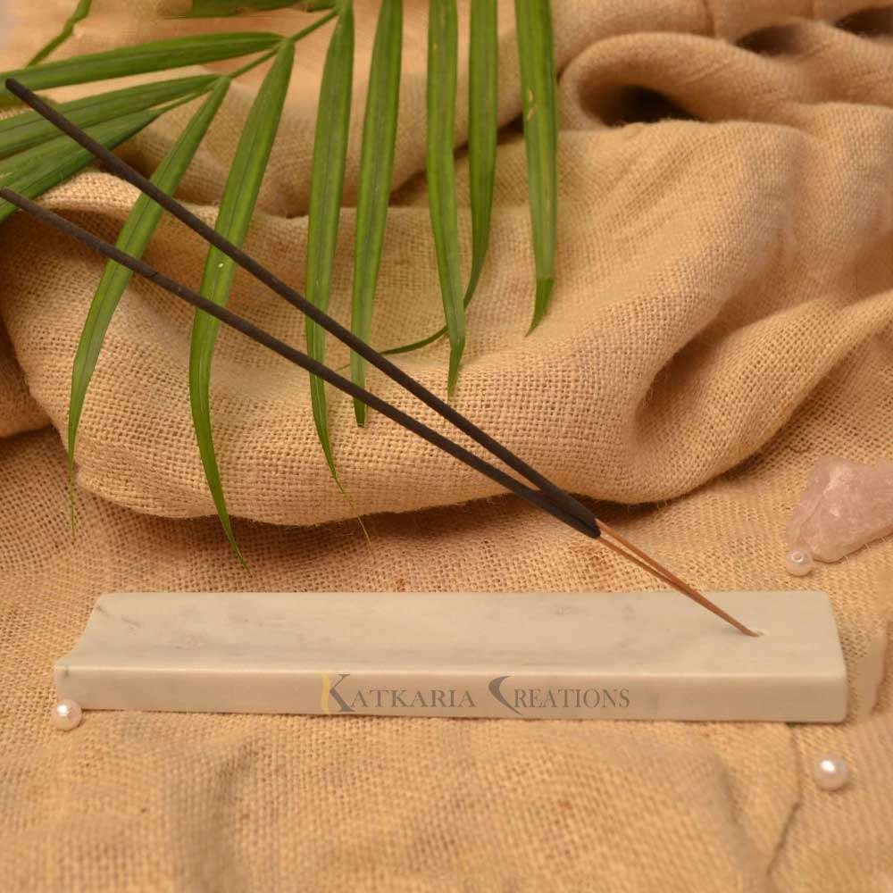 Plain Marble Incense Holder For Home & Office Decor