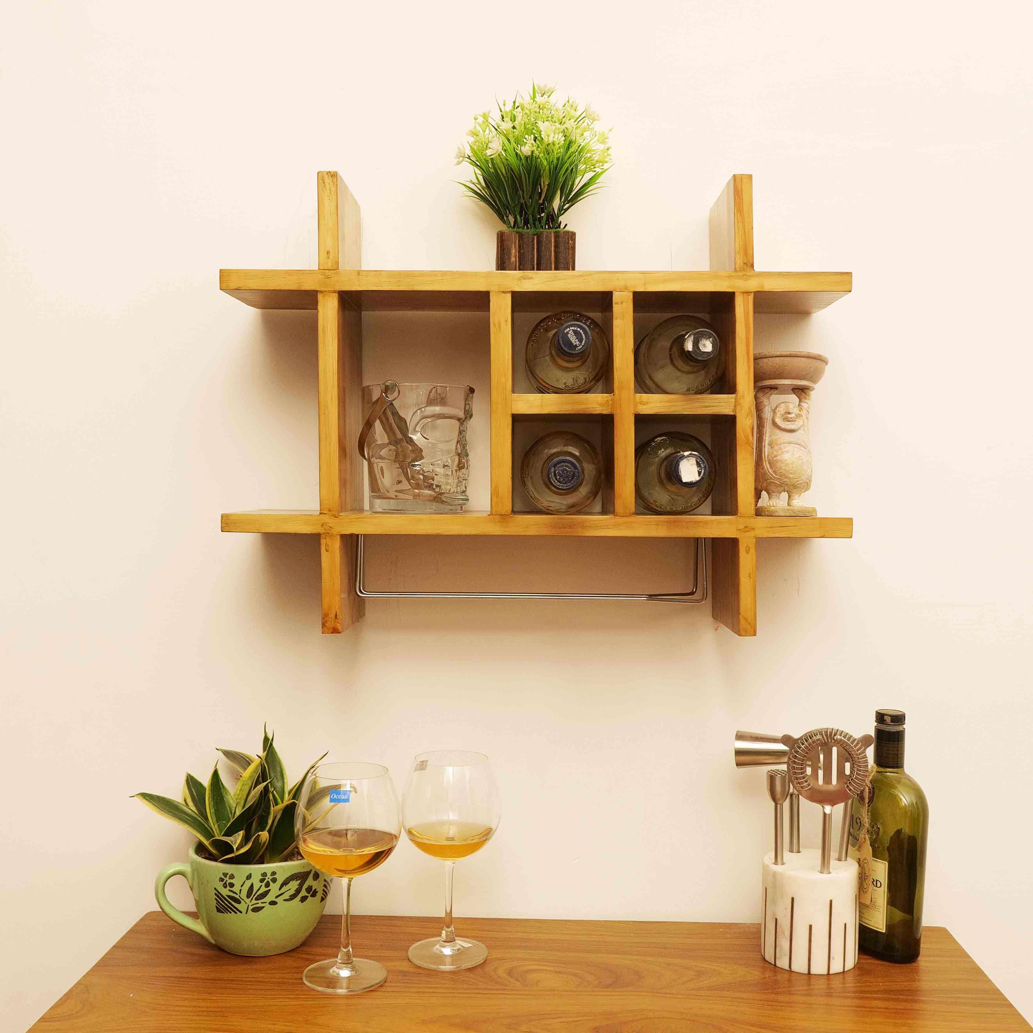 Luxury Teak Wood Mini Bar Cabinet | Bar Furniture for Living Room, Dining Room | Bring The Bar Home | Home Bar Furniture
