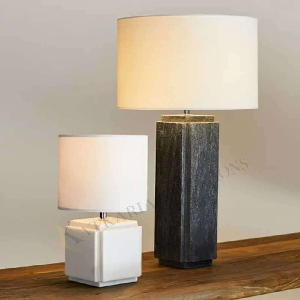 Luxury Marble Stone Table Lamp For Home & Office Decoration