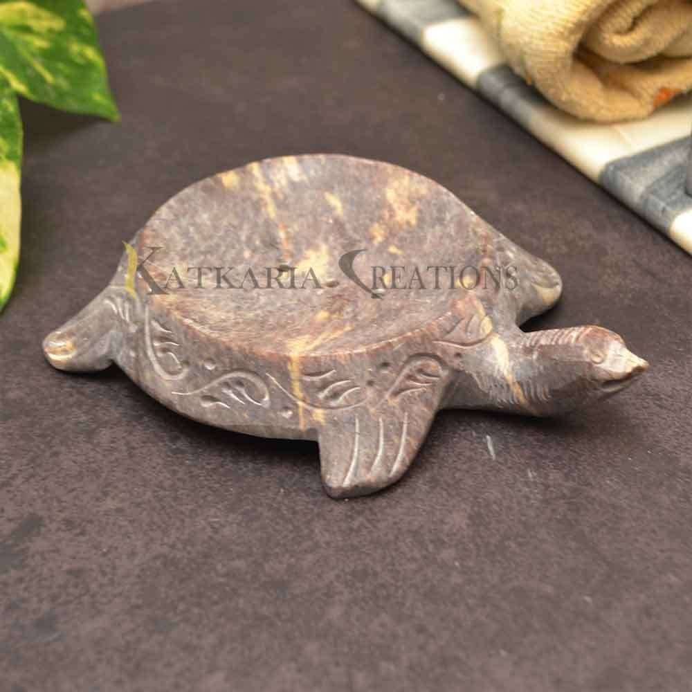 Turtle Soapstone Soap Dish | Bathroom Accessories For Home & Office 
