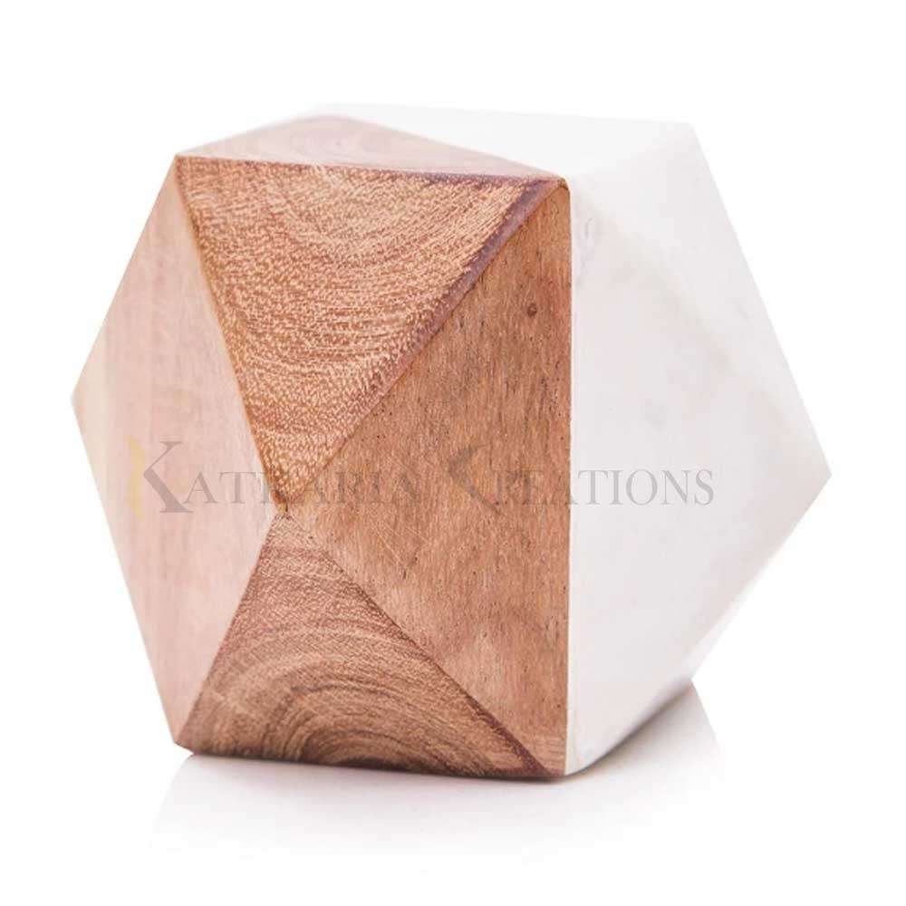 Marble & Wooden Paper Weight 