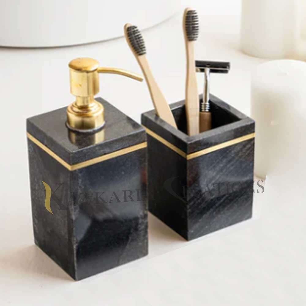 Marble Bathroom Set Of 2