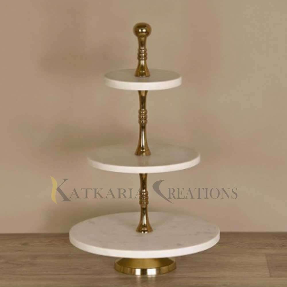 Marble Three Tier Cake Stand 