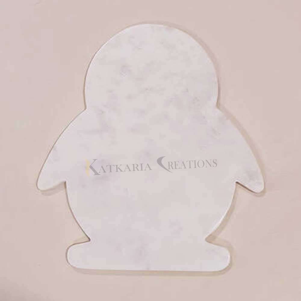 Marble Penguin Shape Cheese Board