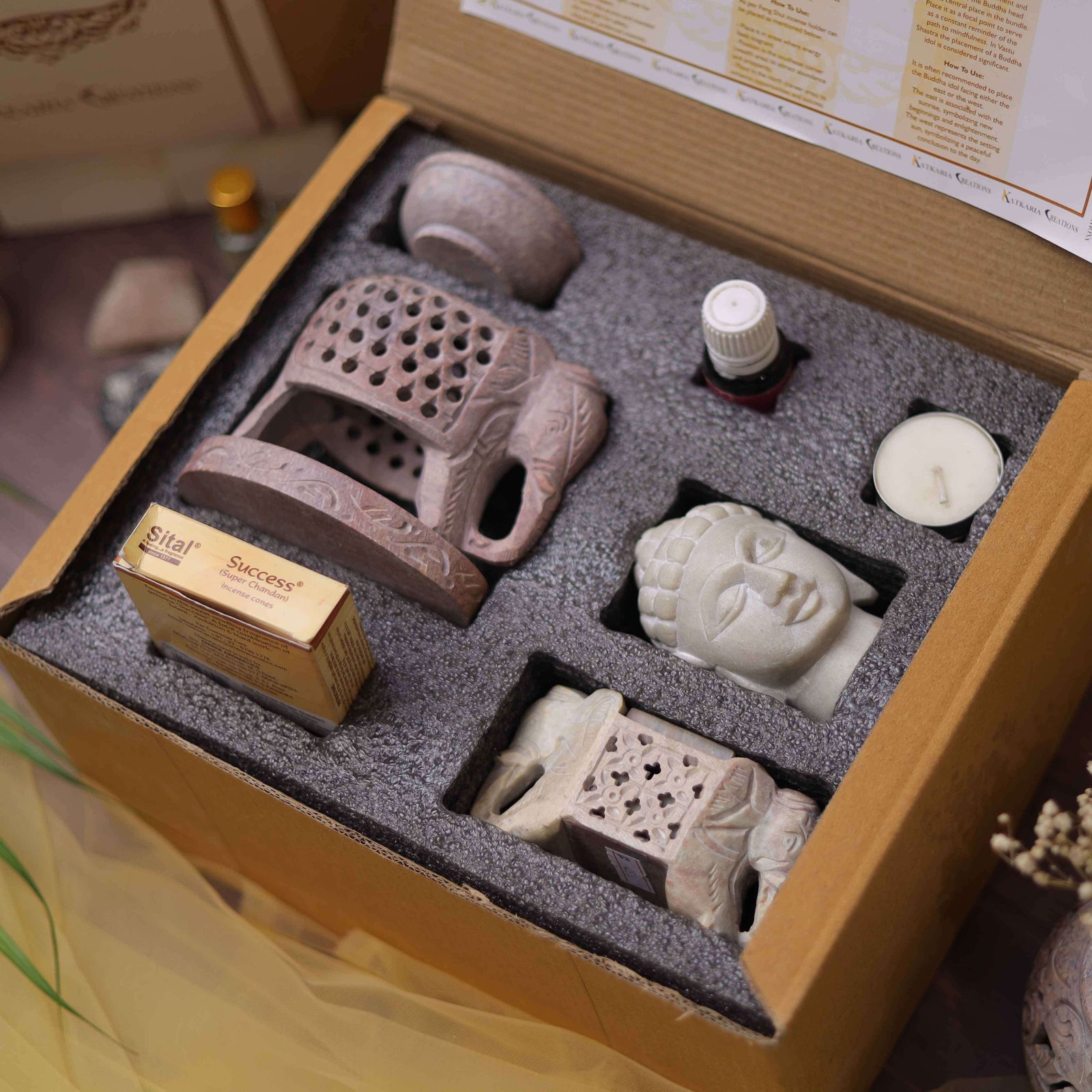 Gajah Zen Living Bundle | Meditation Box for Gifting & Home Decor