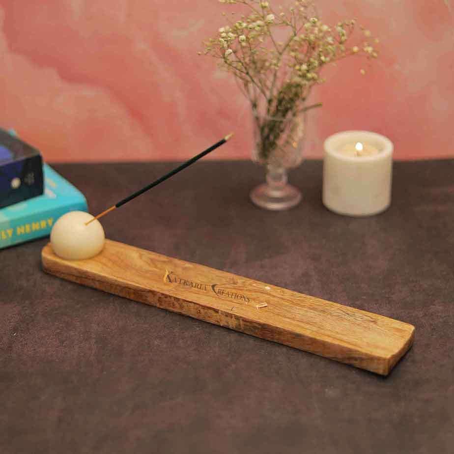 Marble & Wooden Incense Stick Holder
