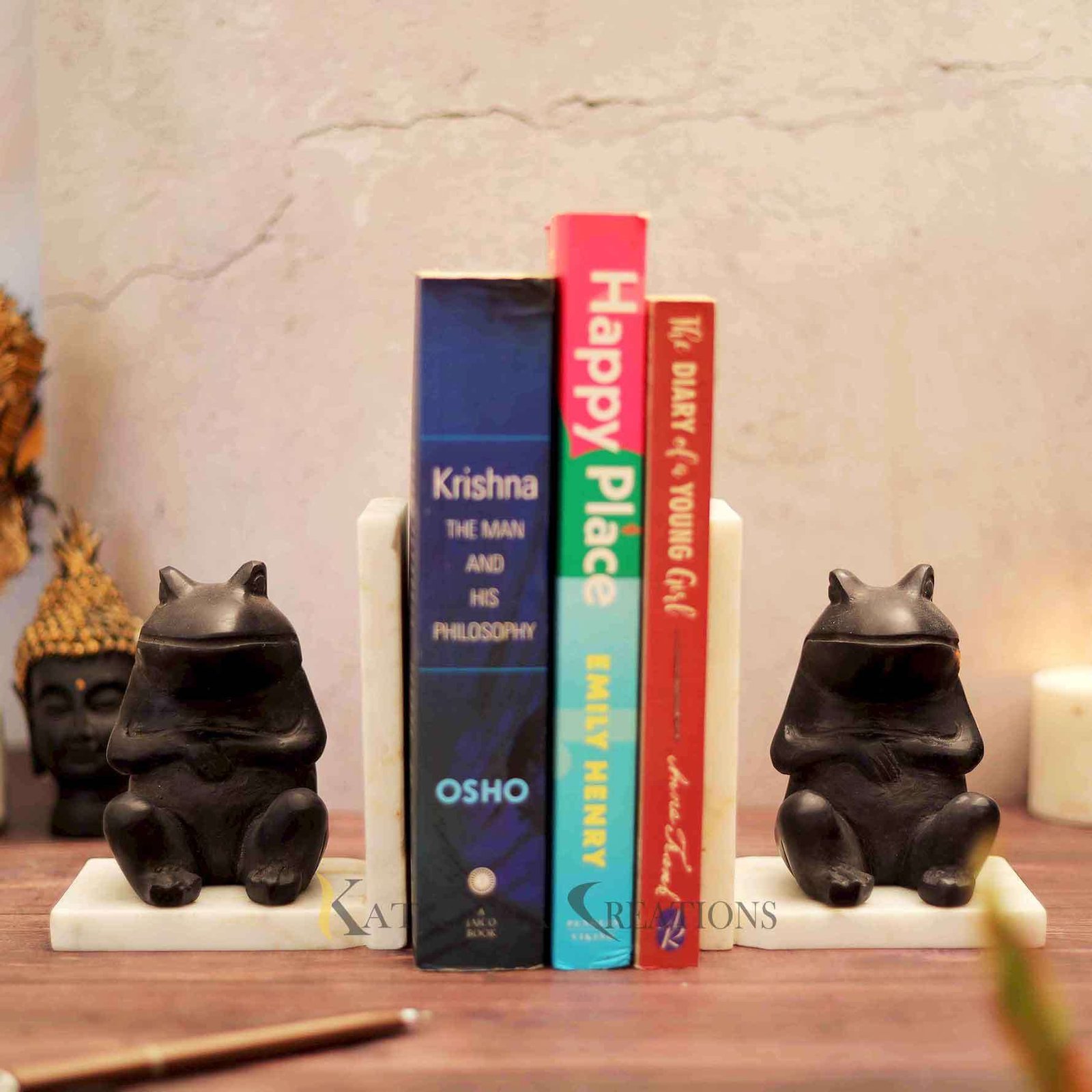 Frosch Marble Bookends Set 