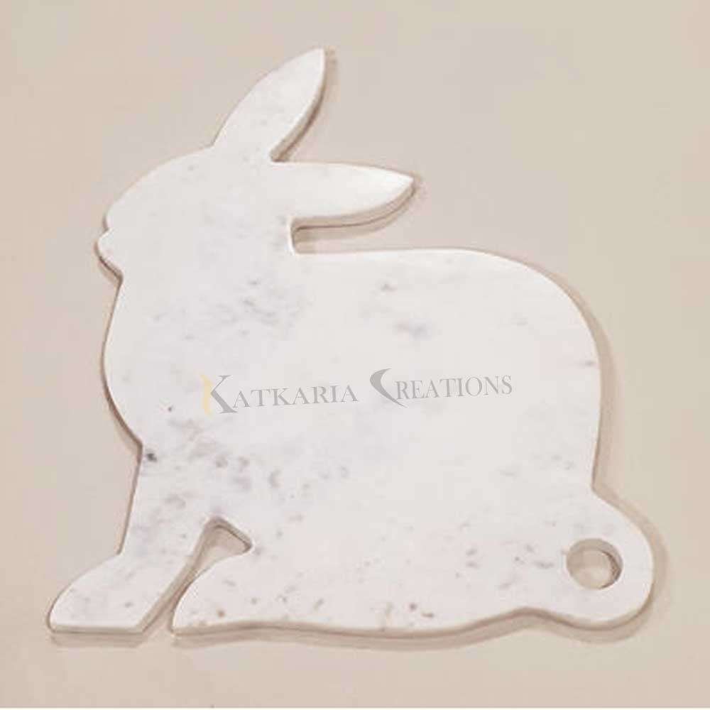 Rabbit Shape Marble Cheese Board 