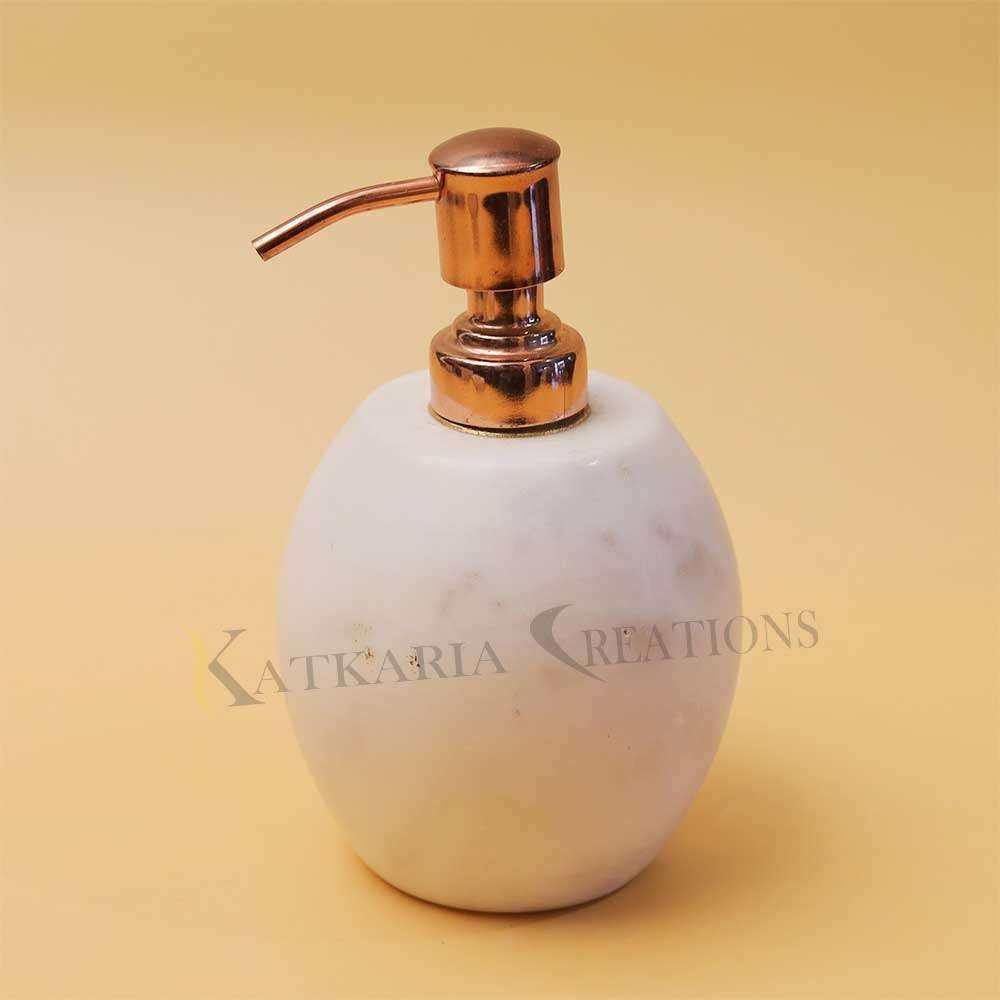 Marble Liquid Oval Soap Dispenser For Home & Office