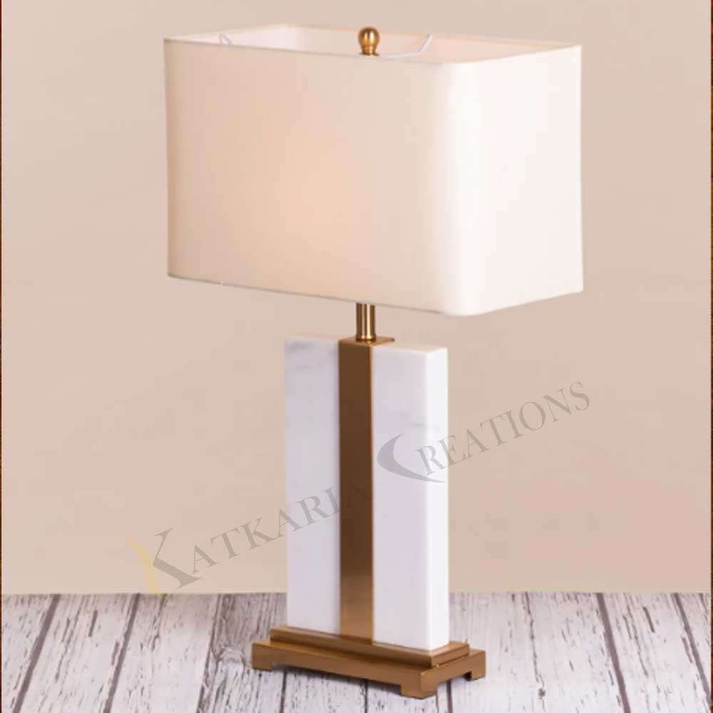 Marble Table Lamp For Home & Office Décor 